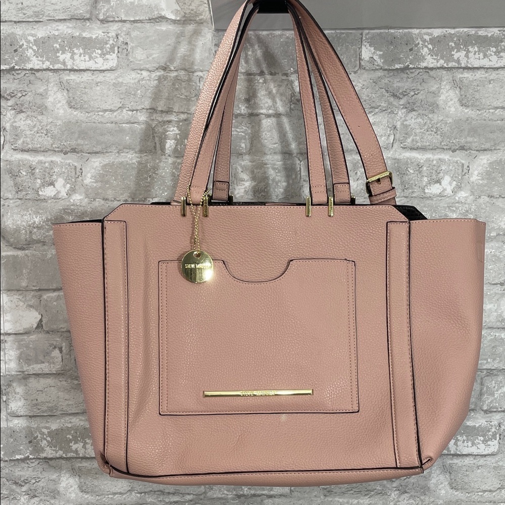 Steve Madden Pink Leather Tote Bag